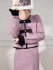 Lavender Tweed Skirt Set