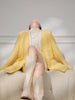 Canary Mellow Plush Jacket with Crystal Buttons