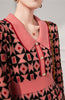 Chic Geometric Pattern Knit Dress